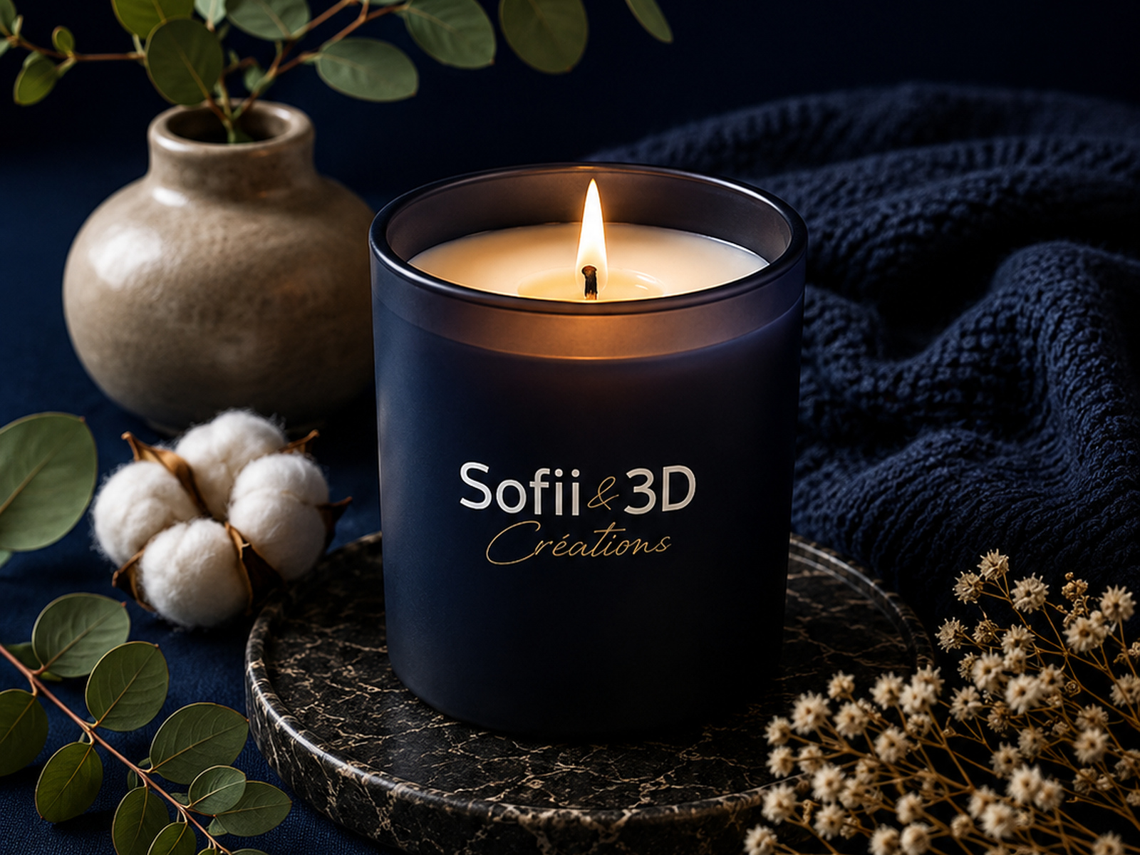 Bougie française premium SOFII & 3D Créations