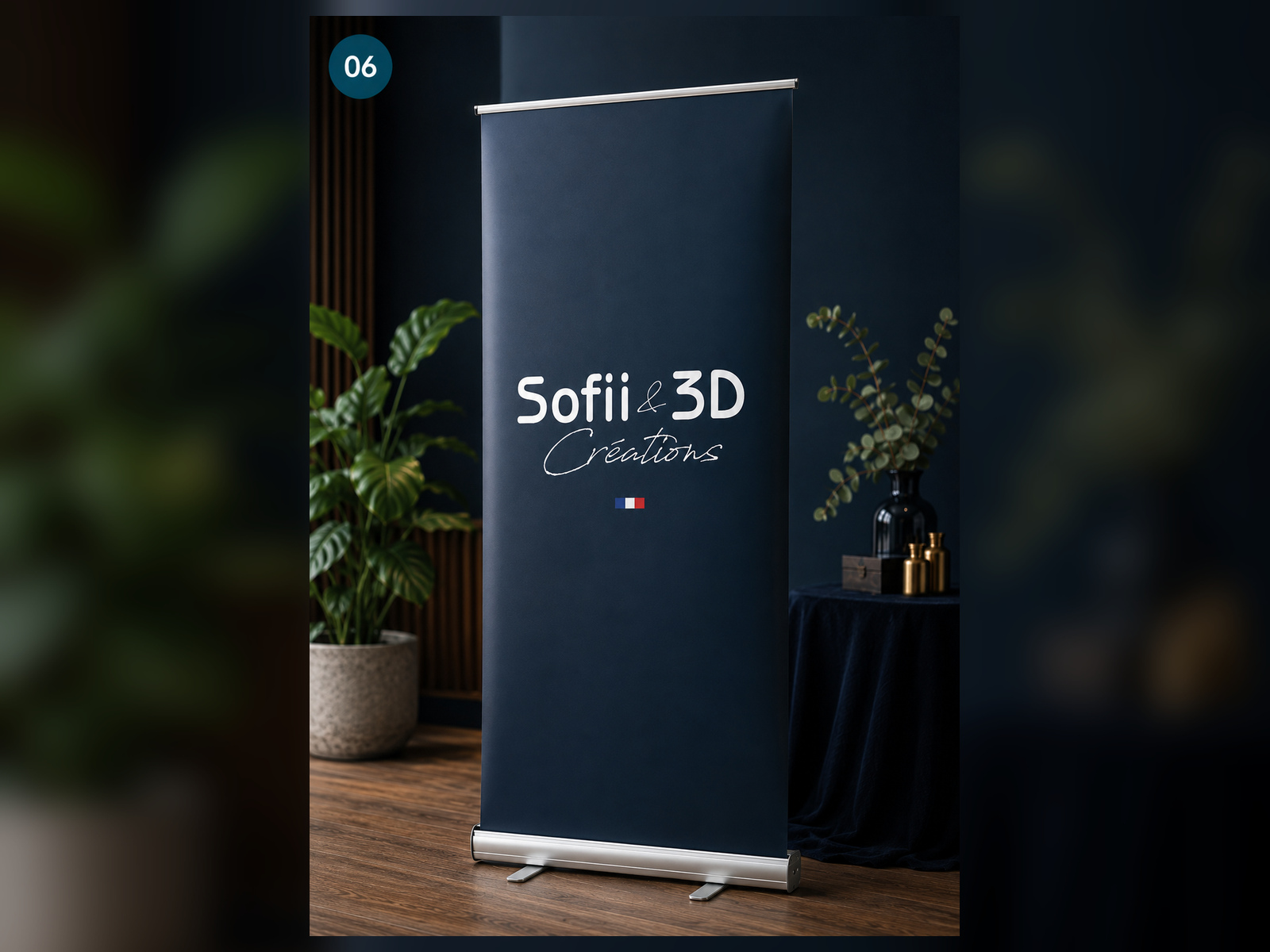 Roll-up événementiel premium SOFII & 3D Créations