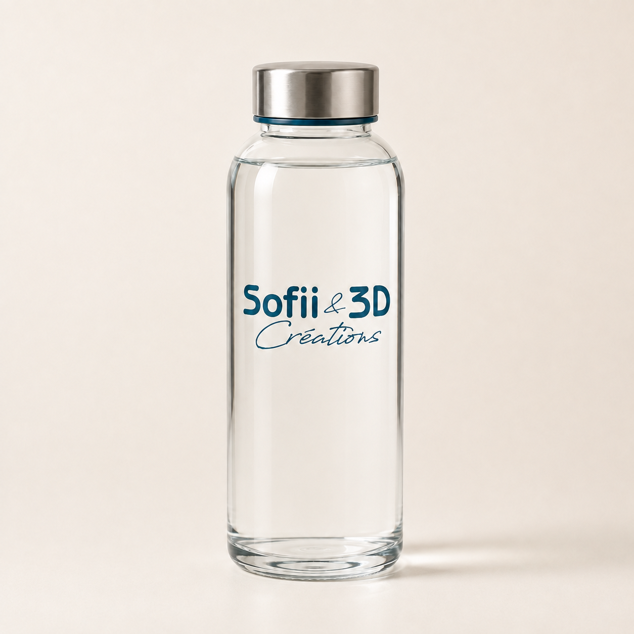 Bouteille en verre personnalisée Sofii & 3D Créations
