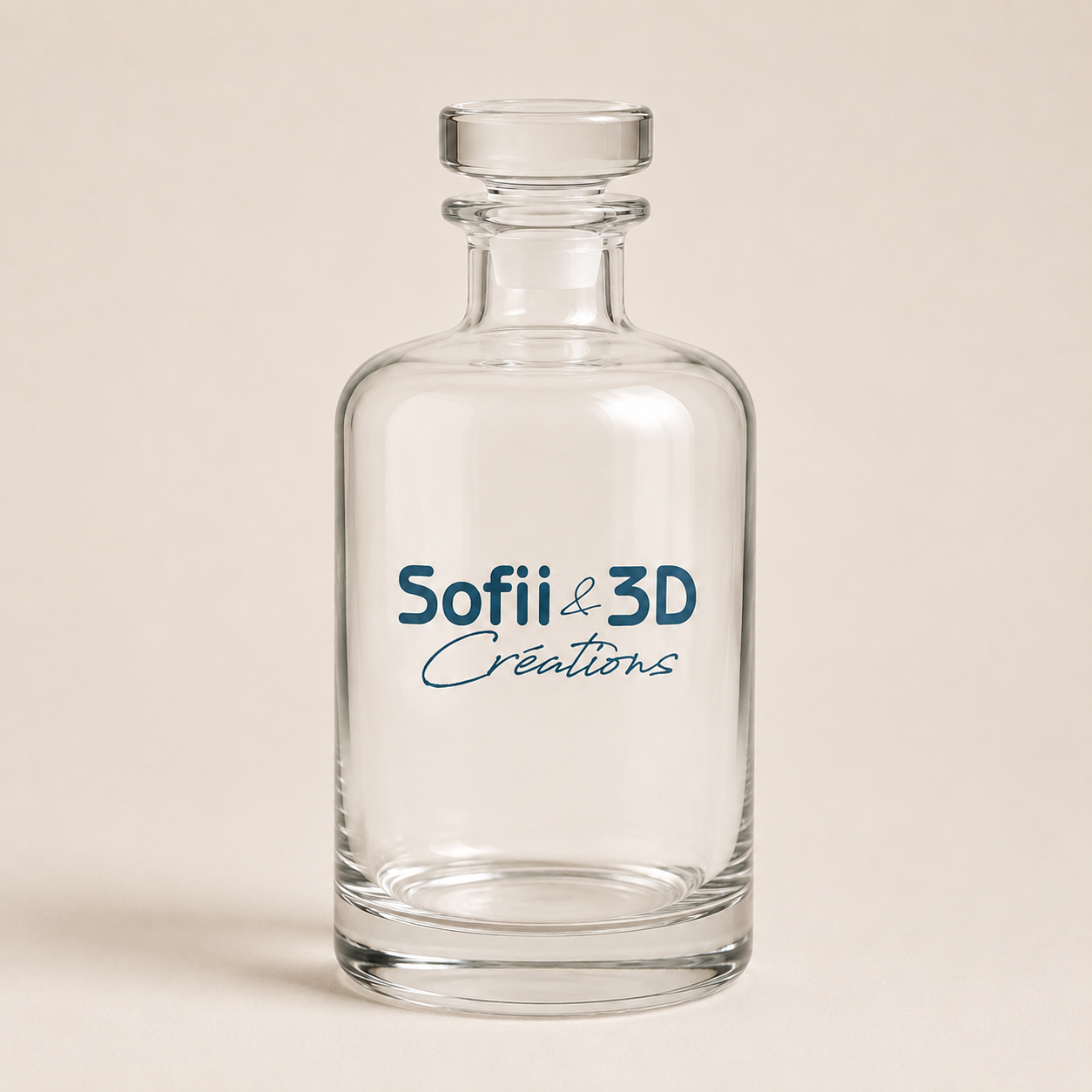 Bouteille en verre personnalisée Sofii & 3D Créations