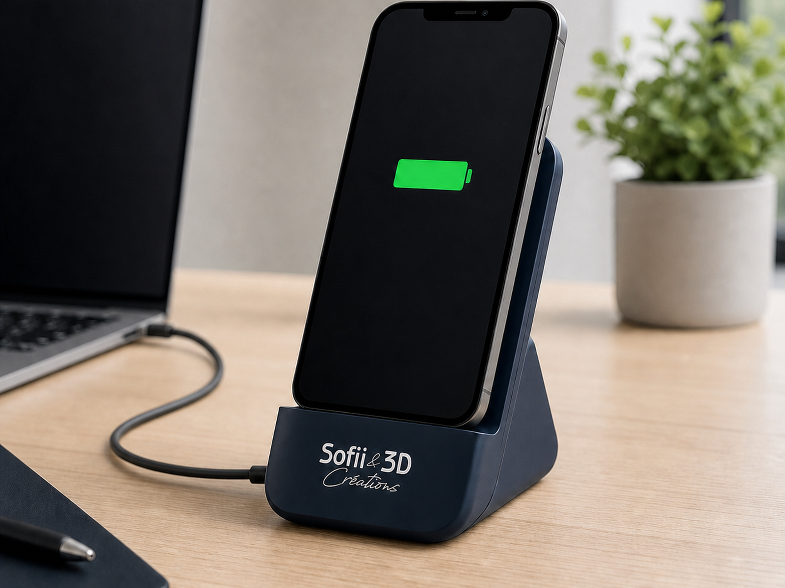 Chargeur sans fil personnalisé Sofii & 3D Créations