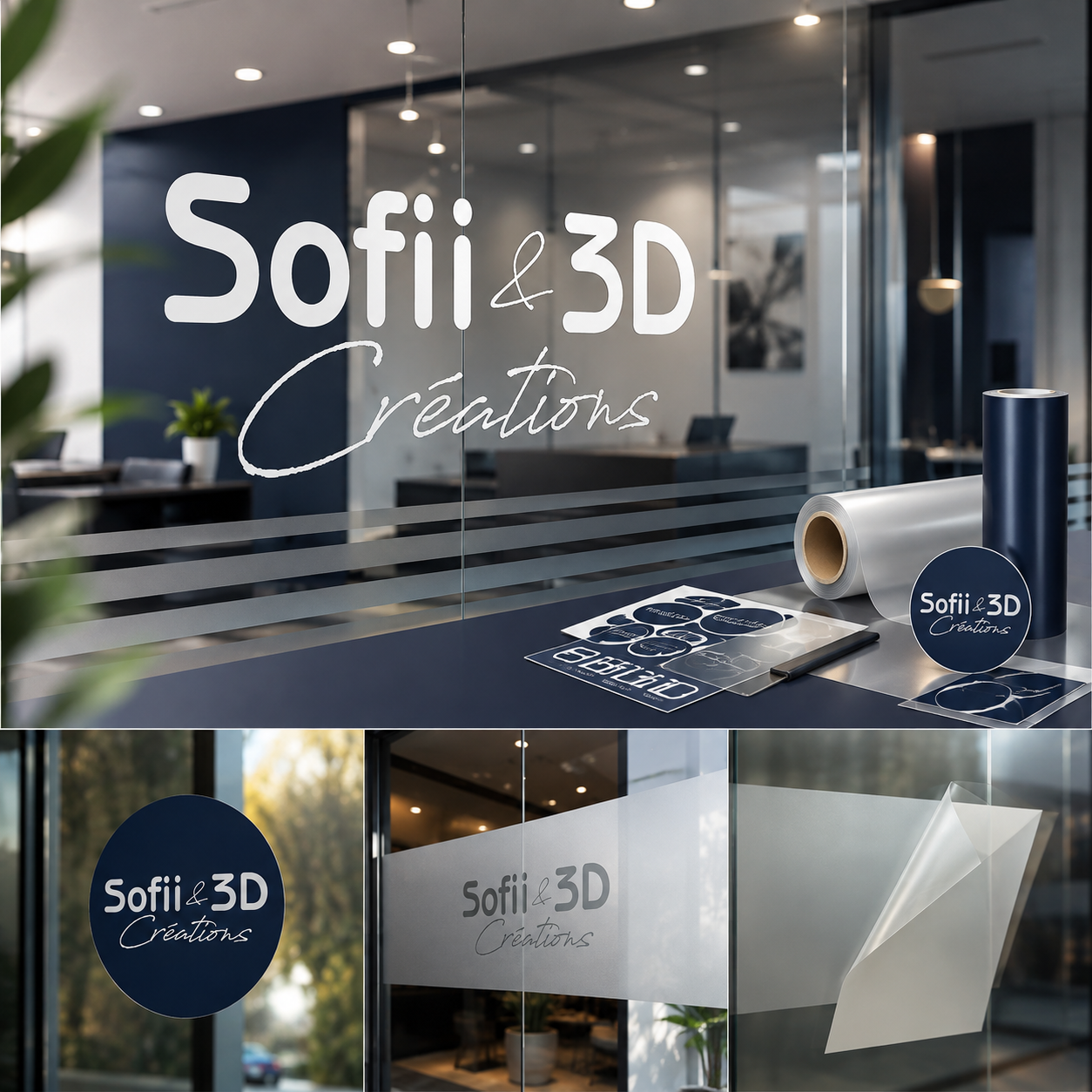 Adhésifs & vitrophanie — SOFII & 3D Créations