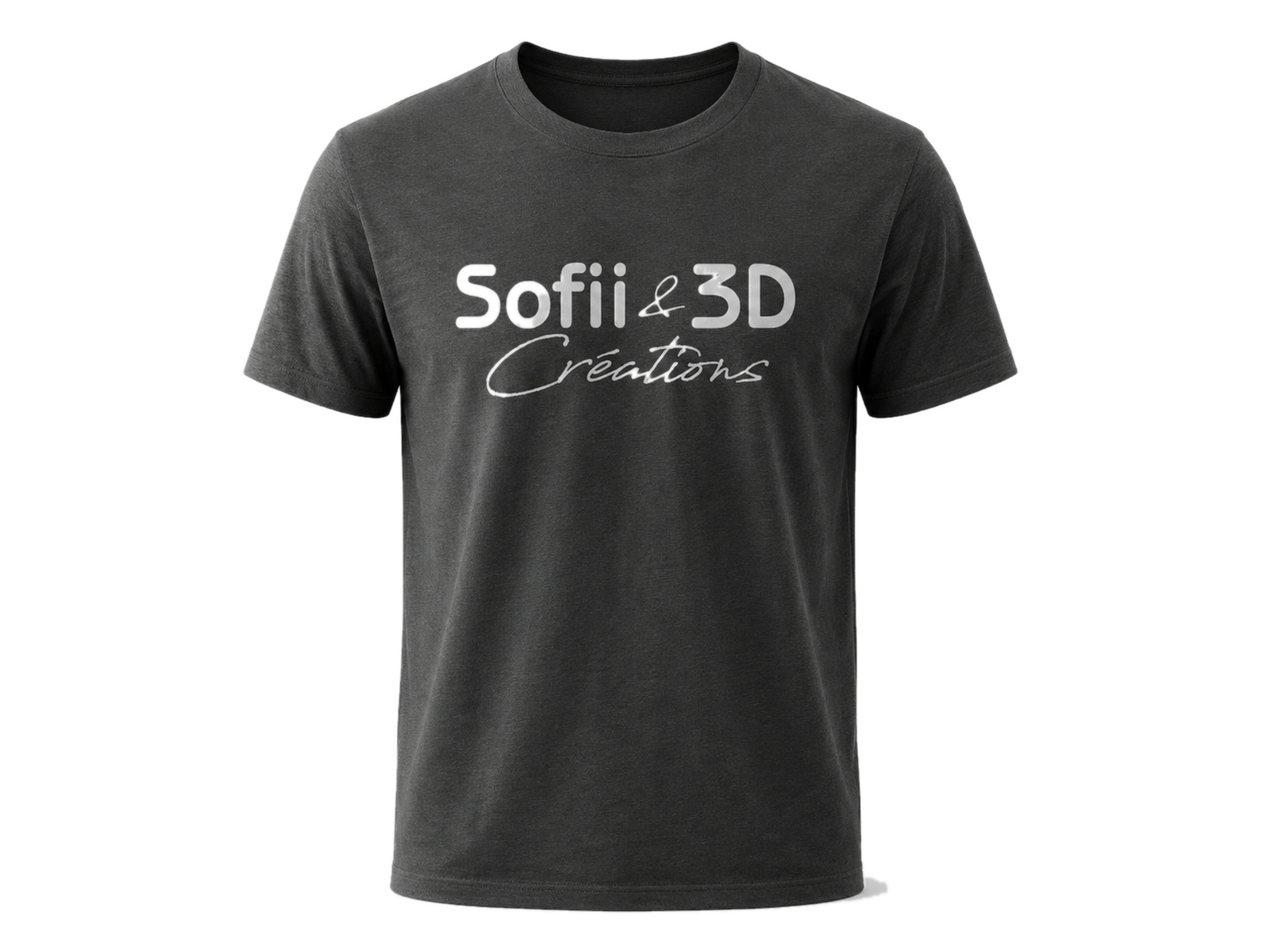 T-shirt anthracite personnalisé