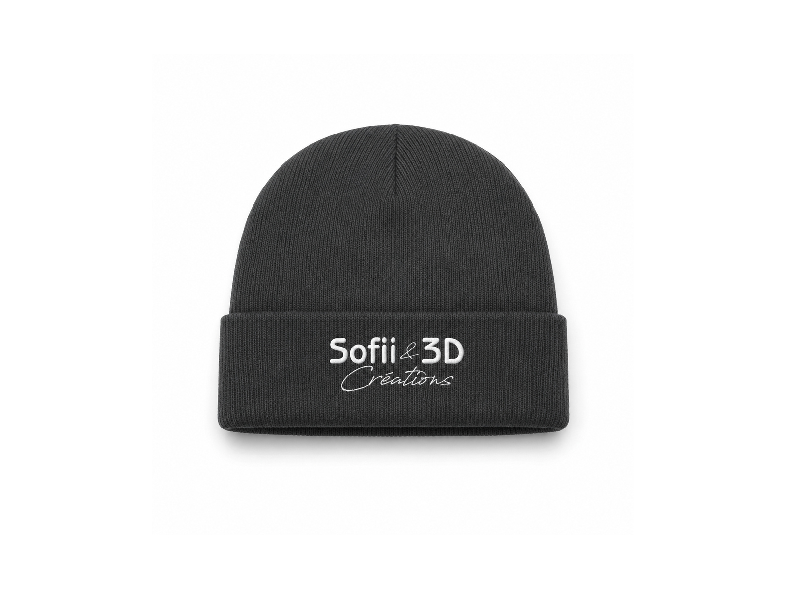 Bonnet anthracite personnalisé Sofii & 3D Créations