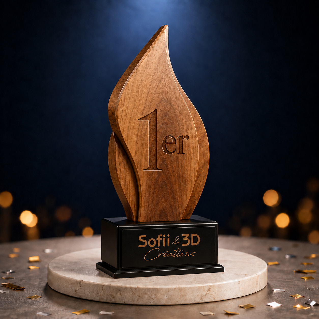 Trophée bois — SOFII & 3D Créations