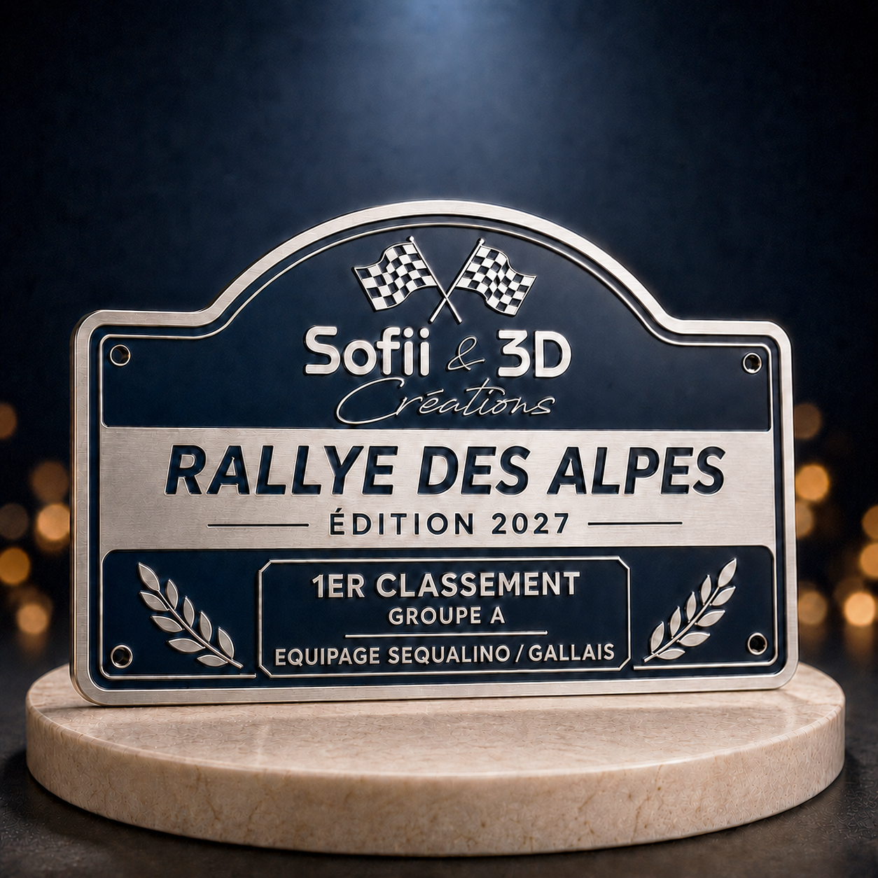 Plaque & distinction — SOFII & 3D Créations